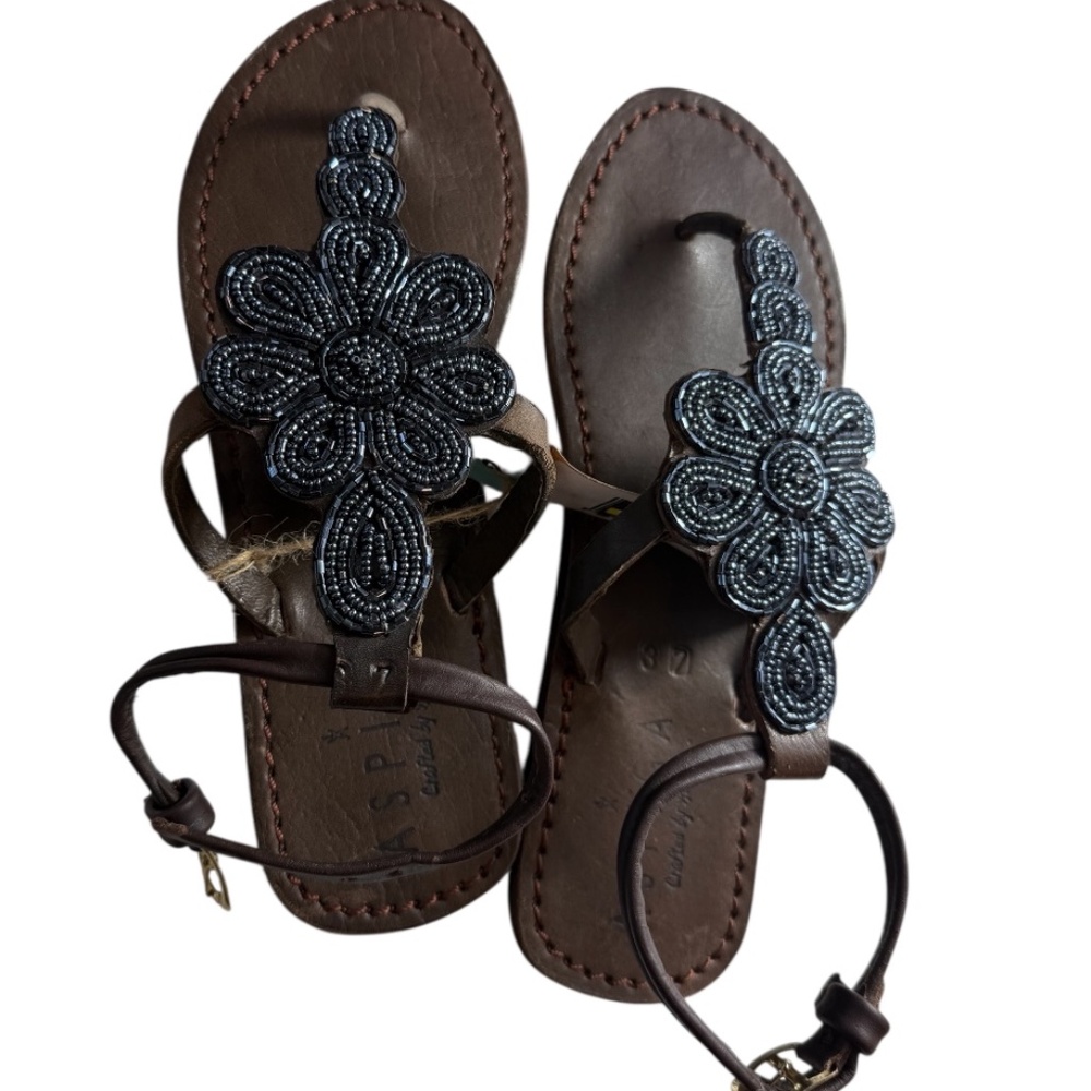 Aspiga sandlal,Made in India, hand crafted leather, size 38